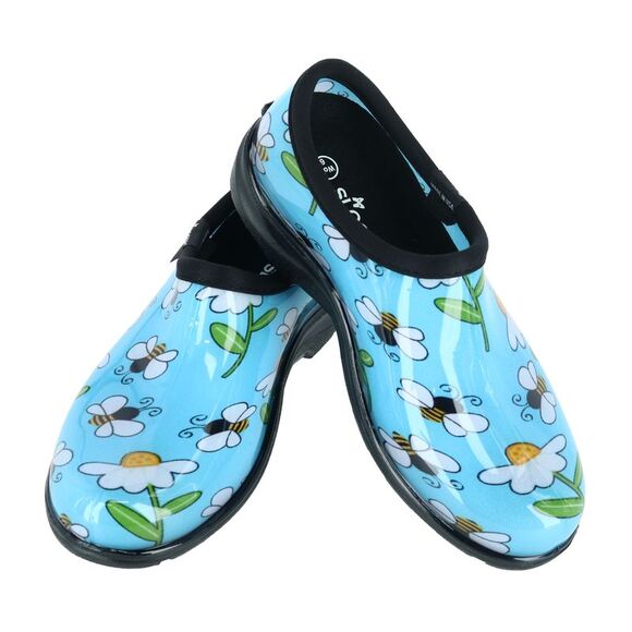 Sloggers Women's Bumble Bee and Flower Print Rain and Garden Shoes - Picture 3 of 5